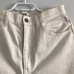 UNIQLO high waisted straight/wide leg jeans